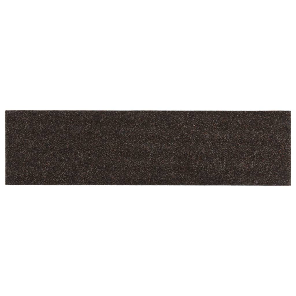 Itsekiinnittyvät porrasmatot suorakaide 15 kpl 76x20 cm ruskea - Sisustajankoti.fi