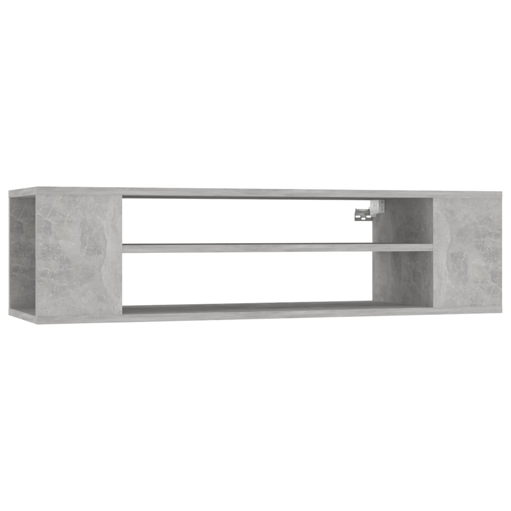 Seinäkiinnitettävä TV-taso betoninharm. 100x30x26,5cm lastulevy - Sisustajankoti.fi