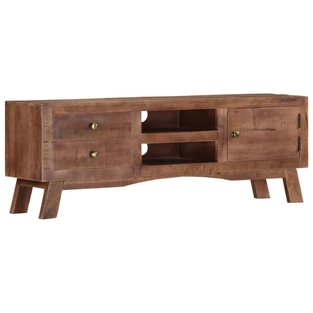 TV-taso 110x30x40 cm karkea mangopuu - Sisustajankoti.fi
