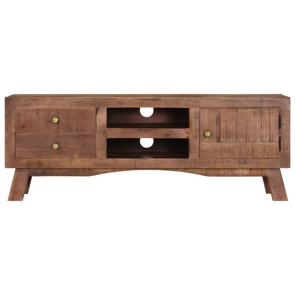 TV-taso 110x30x40 cm karkea mangopuu - Sisustajankoti.fi