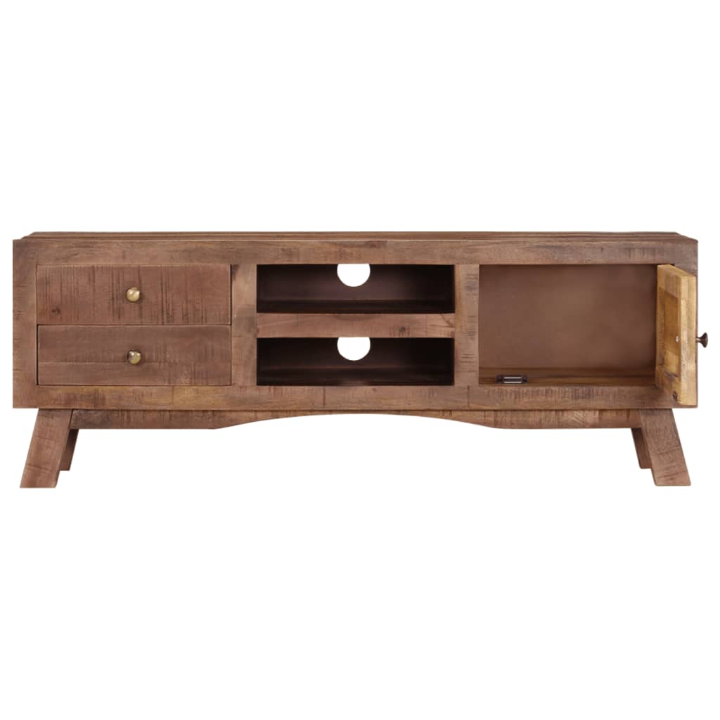 TV-taso 110x30x40 cm karkea mangopuu - Sisustajankoti.fi
