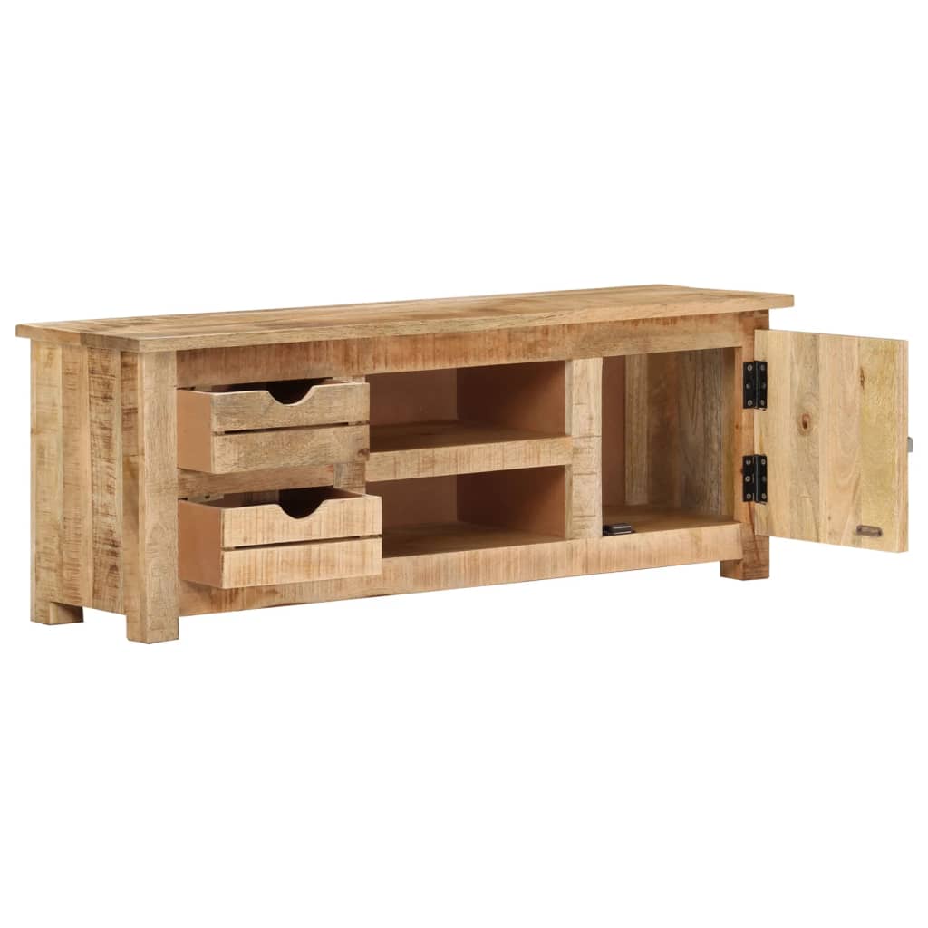 TV-taso 110x30x40 cm karkea mangopuu - Sisustajankoti.fi