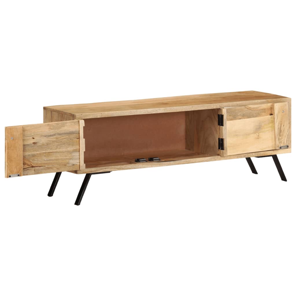 TV-taso 110x30x40 cm täysi mangopuu - Sisustajankoti.fi