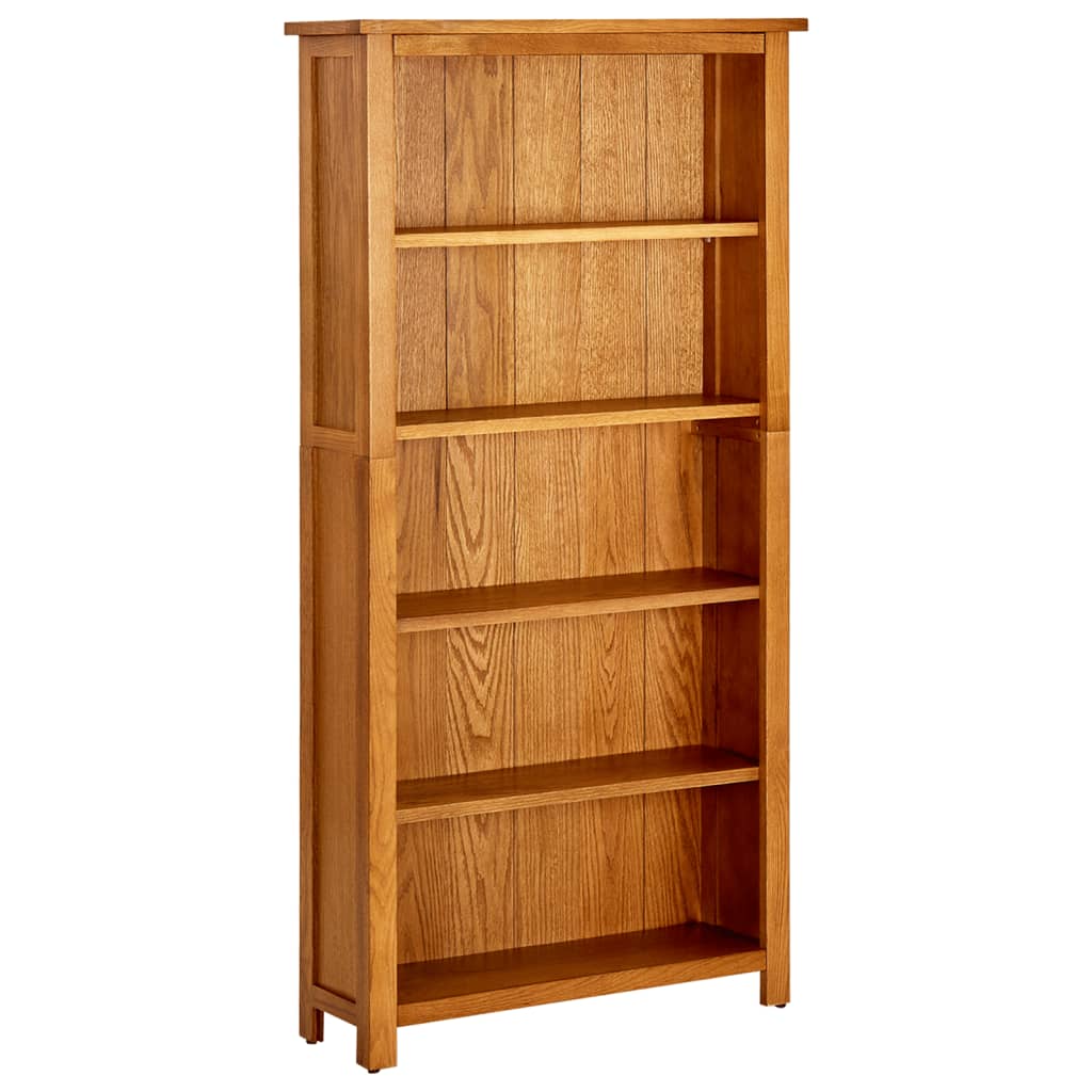 Kirjahylly 5 tasoa 70x22x140 cm täystammi - Sisustajankoti.fi