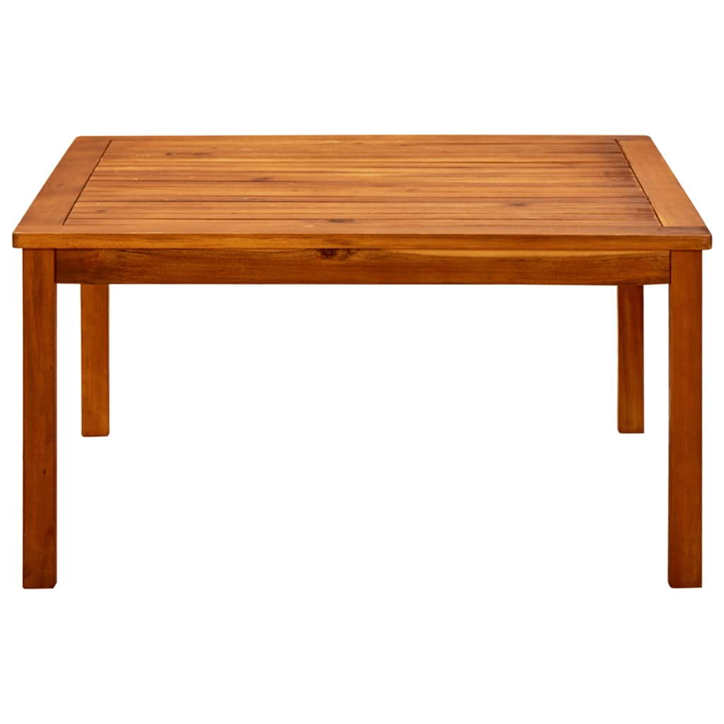 Puutarhan sohvapöytä 85x85x45 cm täysi akaasiapuu - Sisustajankoti.fi