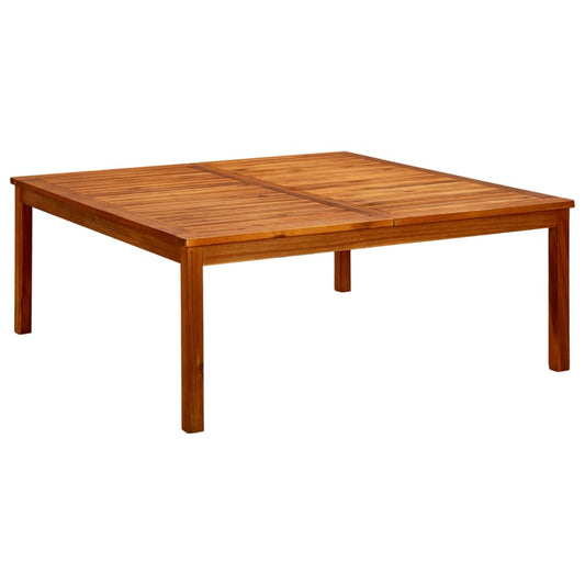 Puutarhan sohvapöytä 110x110x45 cm täysi akaasiapuu - Sisustajankoti.fi