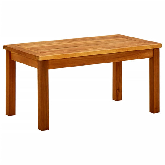 Puutarhan sohvapöytä 70x40x36 cm täysi akaasiapuu - Sisustajankoti.fi