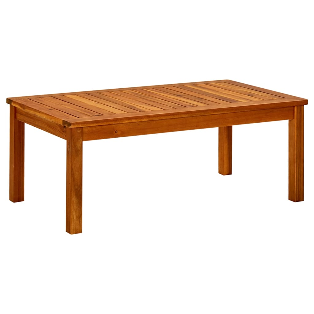 Puutarhan sohvapöytä 90x50x36 cm täysi akaasiapuu - Sisustajankoti.fi