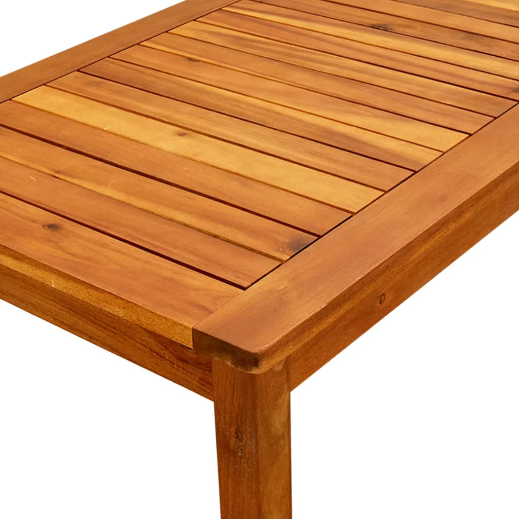 Puutarhan sohvapöytä 90x50x36 cm täysi akaasiapuu - Sisustajankoti.fi