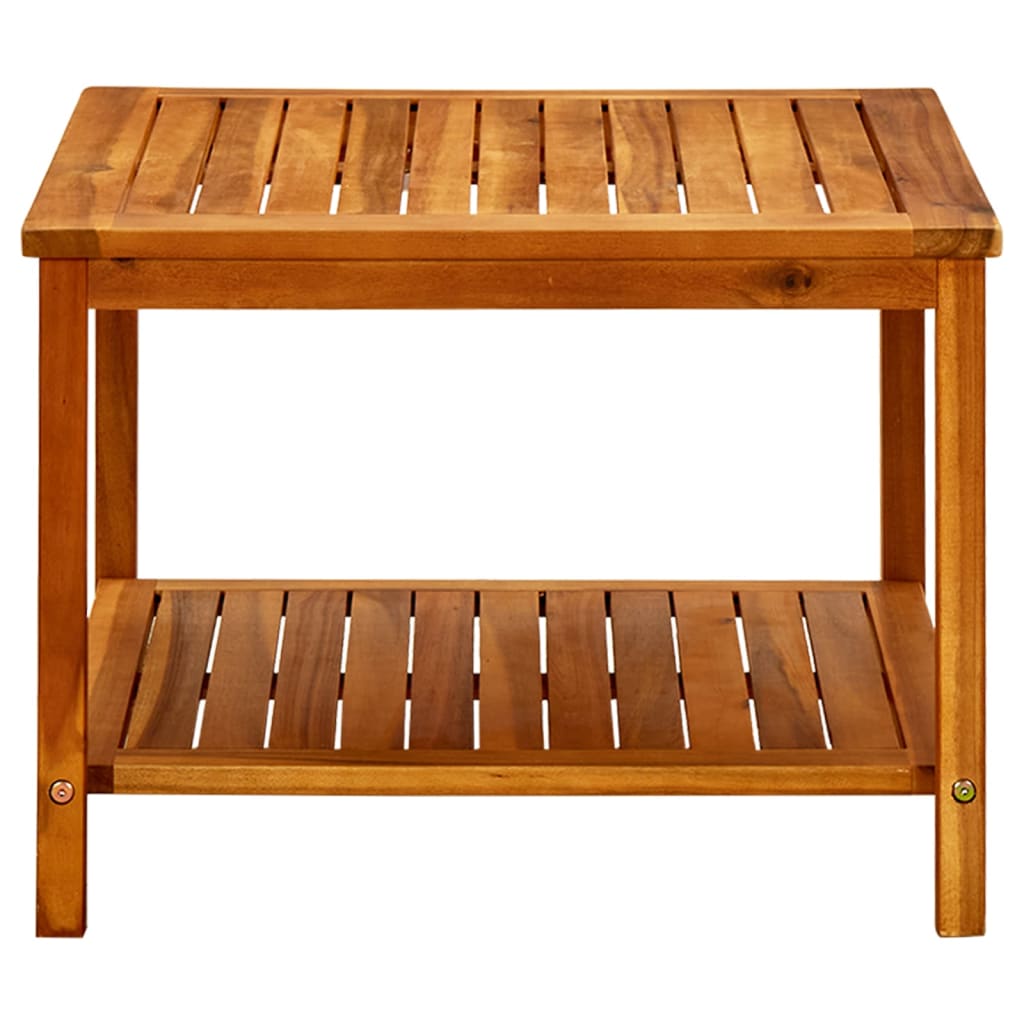 Sohvapöytä 60x60x45 cm täysi akaasiapuu - Sisustajankoti.fi