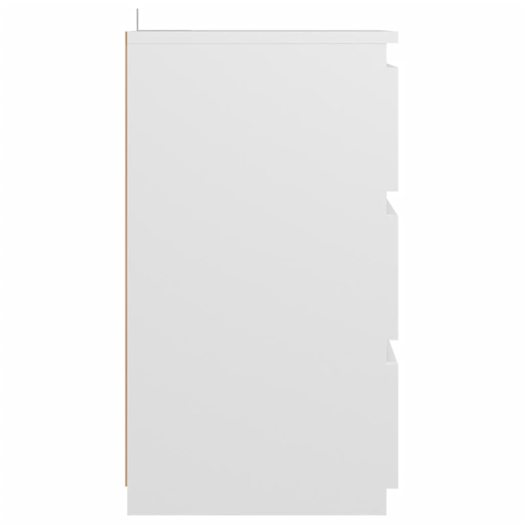 Yöpöytä valkoinen 40x35x62,5 cm lastulevy - Sisustajankoti.fi