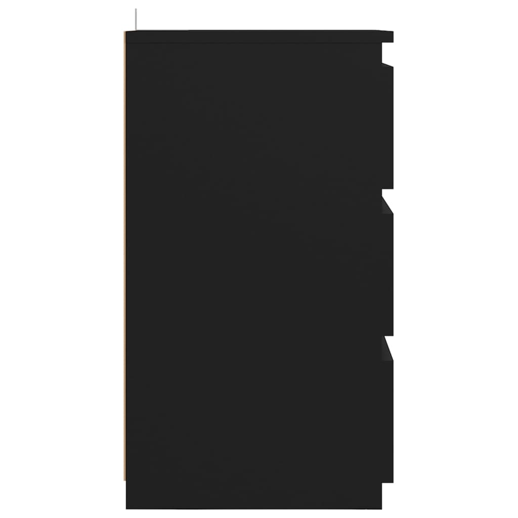 Yöpöytä musta 40x35x62,5 cm lastulevy - Sisustajankoti.fi