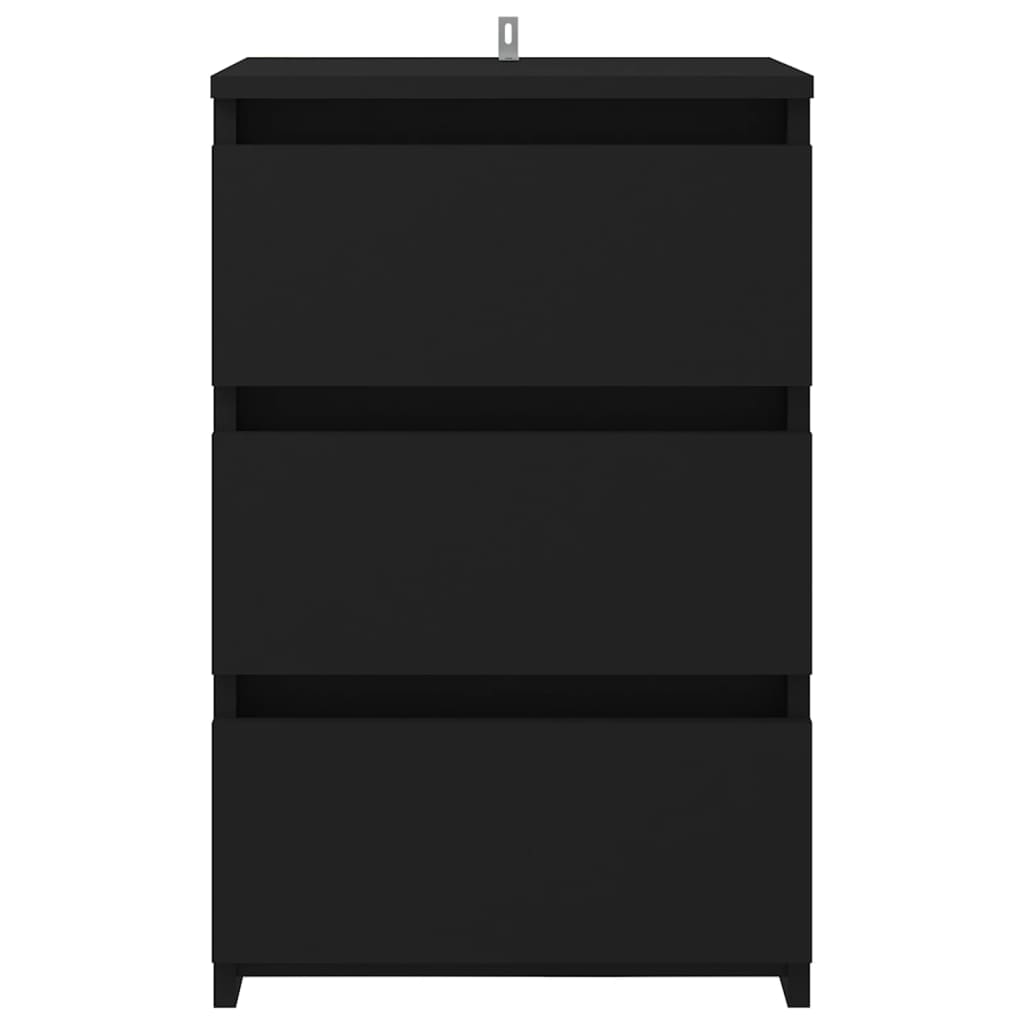 Yöpöydät 2 kpl musta 40x35x62,5 cm lastulevy - Sisustajankoti.fi