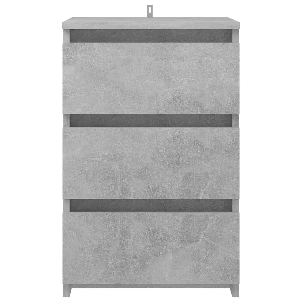 Yöpöydät 2 kpl betoninharmaa 40x35x62,5 cm lastulevy - Sisustajankoti.fi