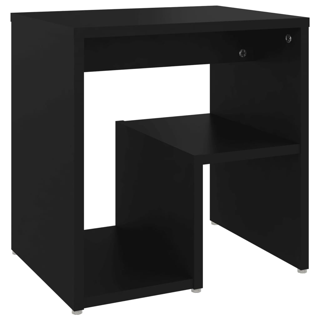 Yöpöytä musta 40x30x40 cm lastulevy - Sisustajankoti.fi