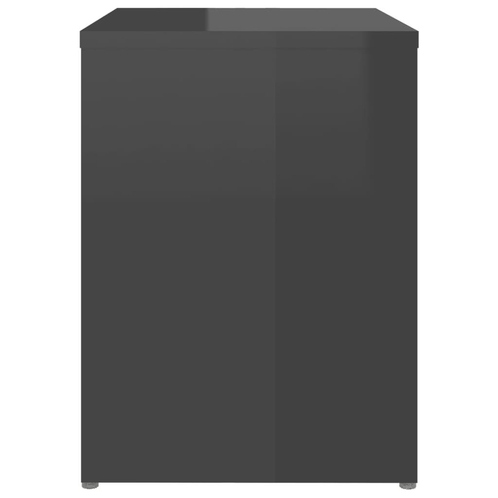 Yöpöydät 2 kpl korkeakiilto harmaa 40x30x40 cm lastulevy - Sisustajankoti.fi