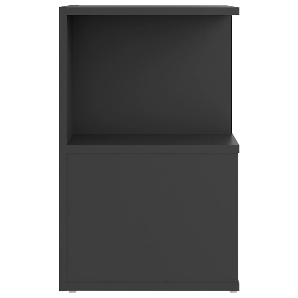 Yöpöydät 2 kpl harmaa 35x35x55 cm lastulevy - Sisustajankoti.fi