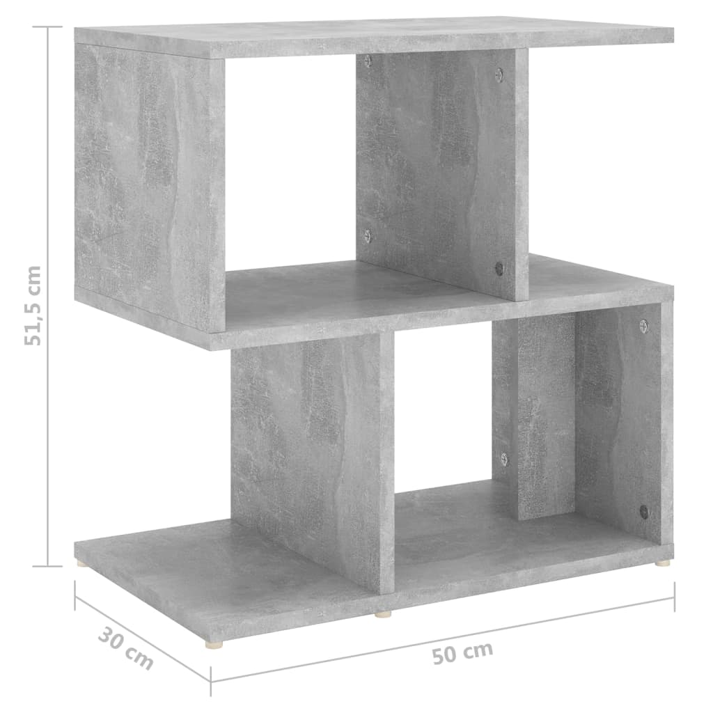 Yöpöytä betoninharmaa 50x30x51,5 cm lastulevy - Sisustajankoti.fi