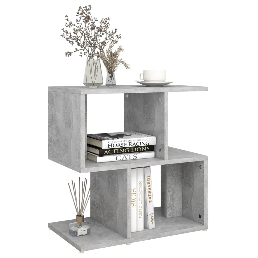 Yöpöydät 2 kpl betoninharmaa 50x30x51,5 cm lastulevy - Sisustajankoti.fi