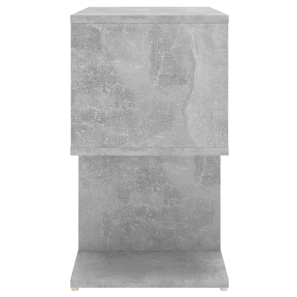 Yöpöydät 2 kpl betoninharmaa 50x30x51,5 cm lastulevy - Sisustajankoti.fi