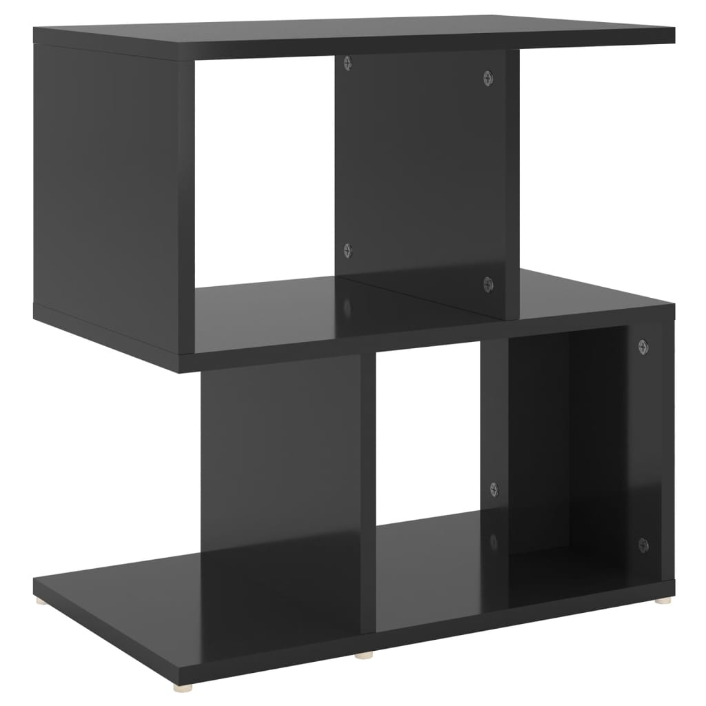 Yöpöytä korkeakiilto musta 50x30x51,5 cm lastulevy - Sisustajankoti.fi