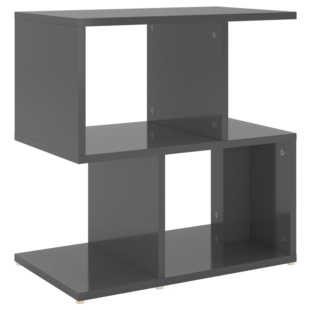 Yöpöytä korkeakiilto harmaa 50x30x51,5 cm lastulevy - Sisustajankoti.fi