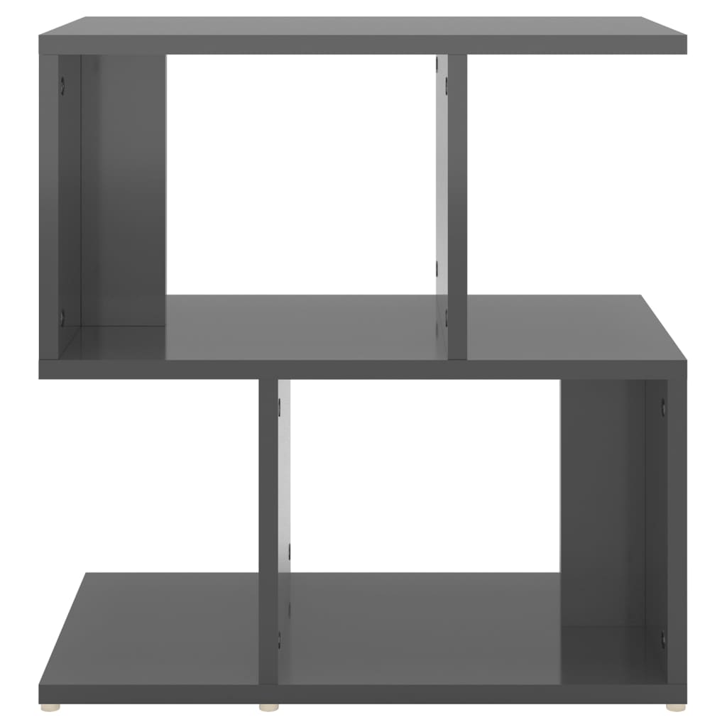 Yöpöytä korkeakiilto harmaa 50x30x51,5 cm lastulevy - Sisustajankoti.fi