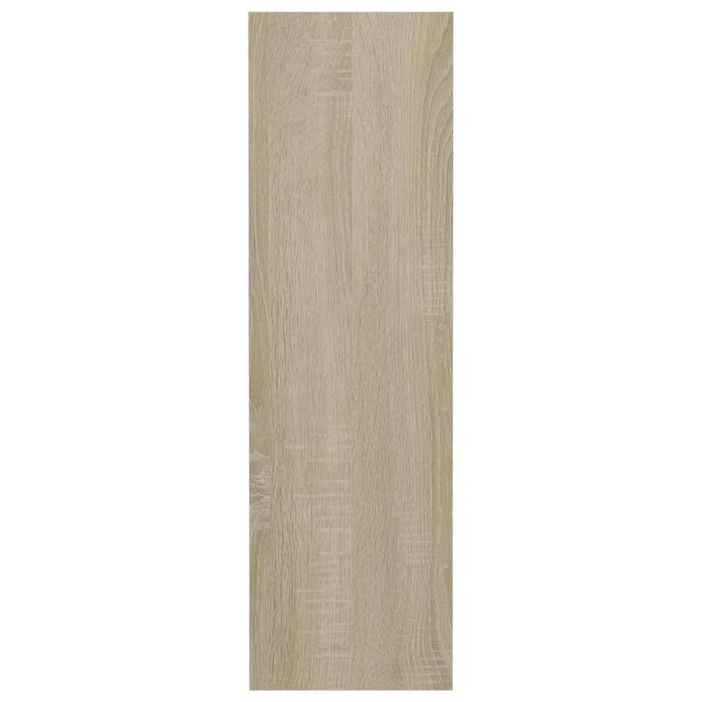 Seinäkenkäkaapit 2 kpl valk./Sonoma-tammi 60x18x60 cm lastulevy - Sisustajankoti.fi