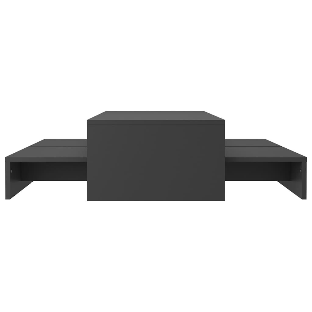 Sohvapöytäsarja harmaa 100x100x26,5 cm lastulevy - Sisustajankoti.fi