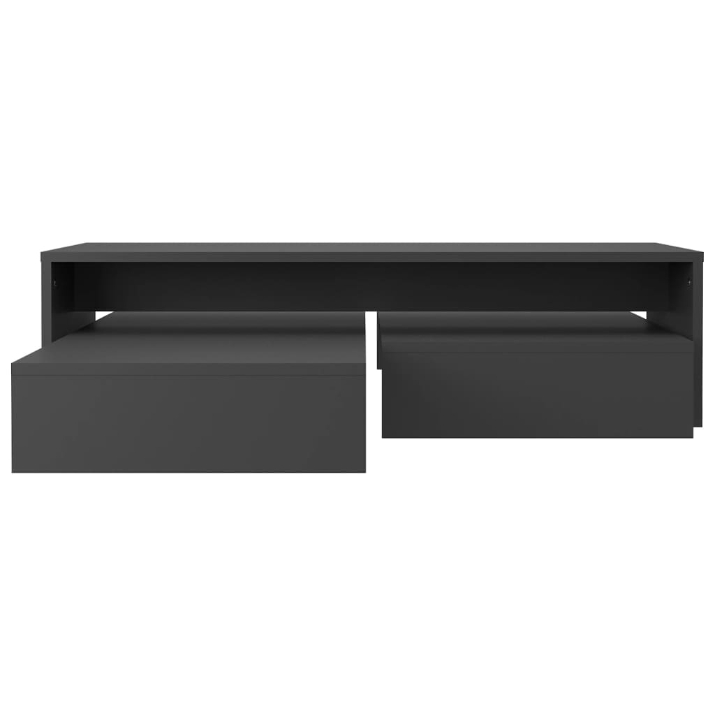 Sohvapöytäsarja harmaa 100x100x26,5 cm lastulevy - Sisustajankoti.fi