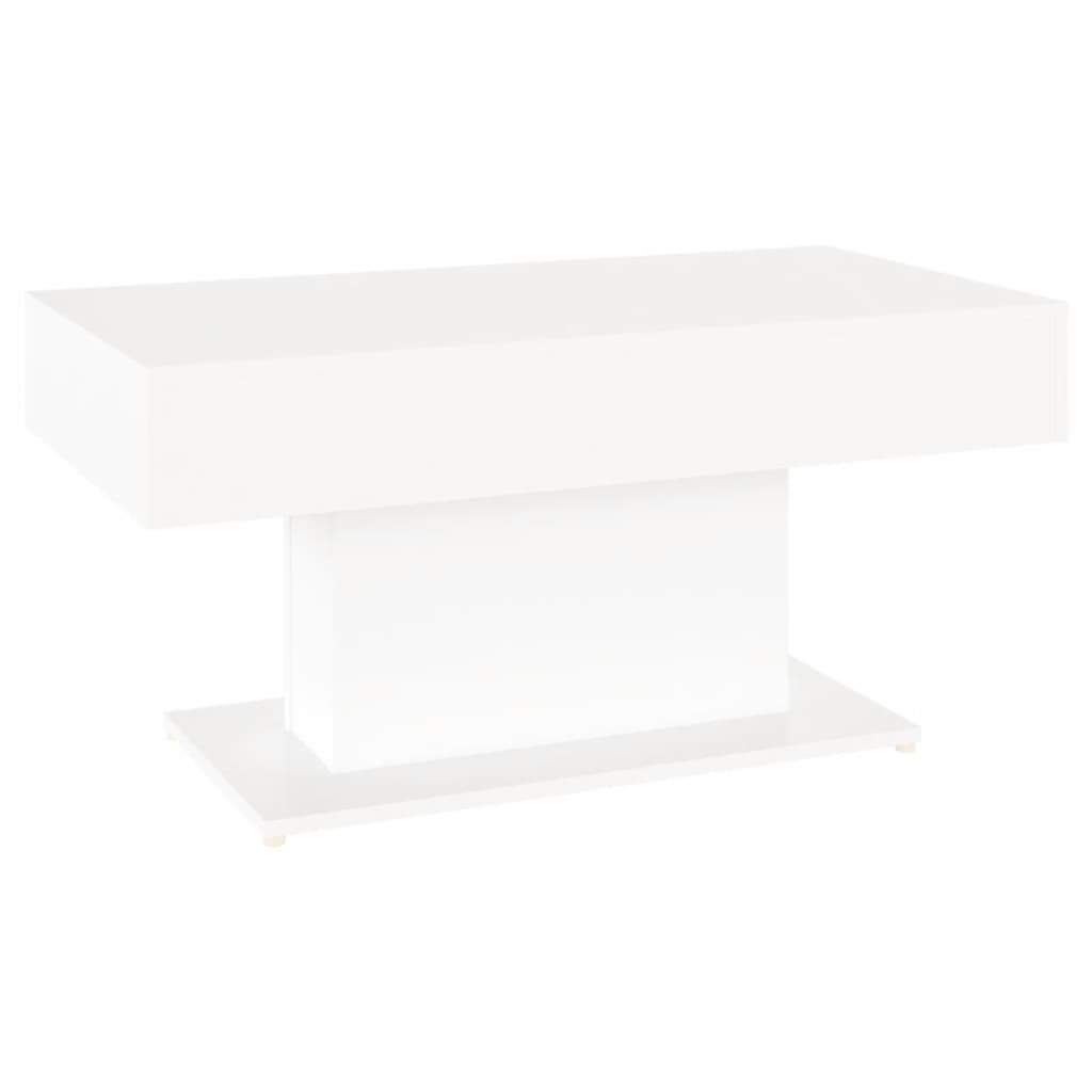 Sohvapöytä valkoinen 96x50x45 cm lastulevy - Sisustajankoti.fi