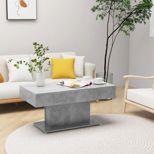 Sohvapöytä betoninharmaa 96x50x45 cm lastulevy - Sisustajankoti.fi