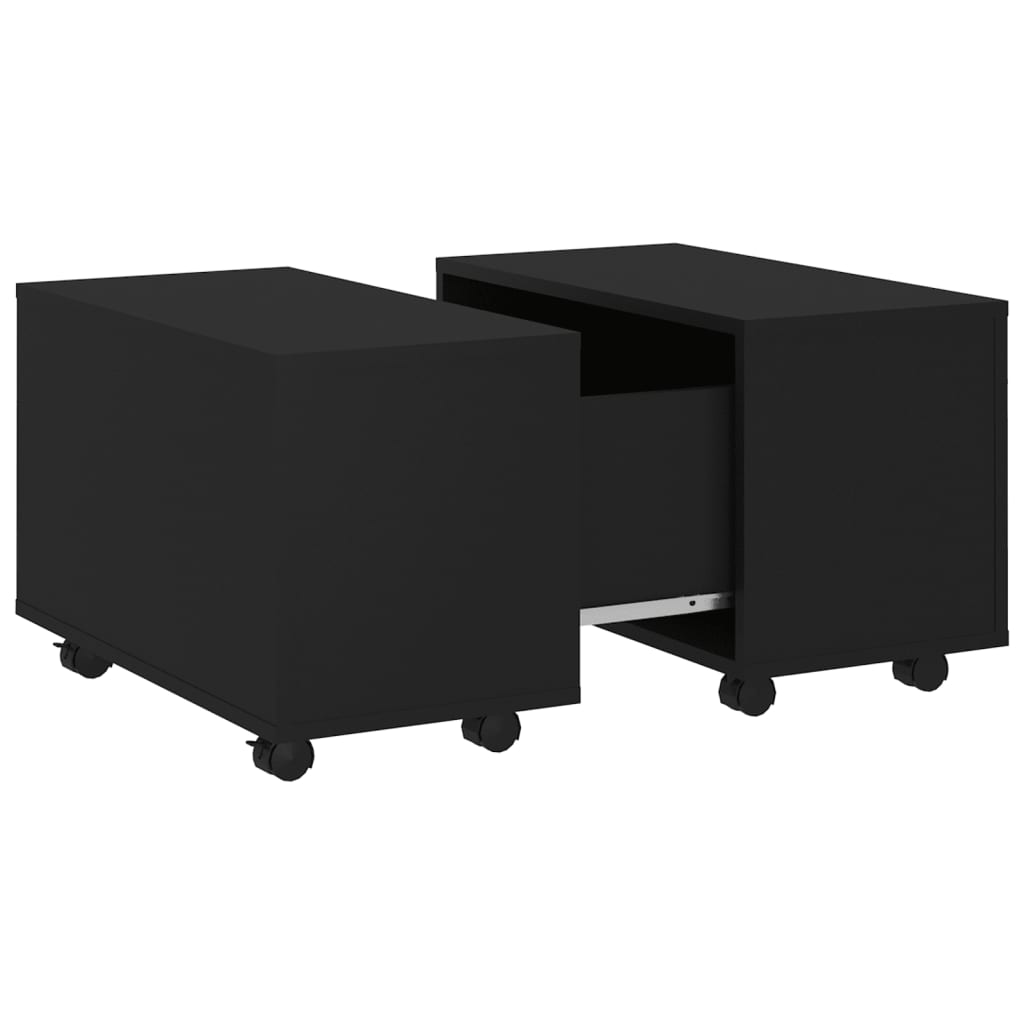 Sohvapöytä musta 60x60x38 cm lastulevy - Sisustajankoti.fi