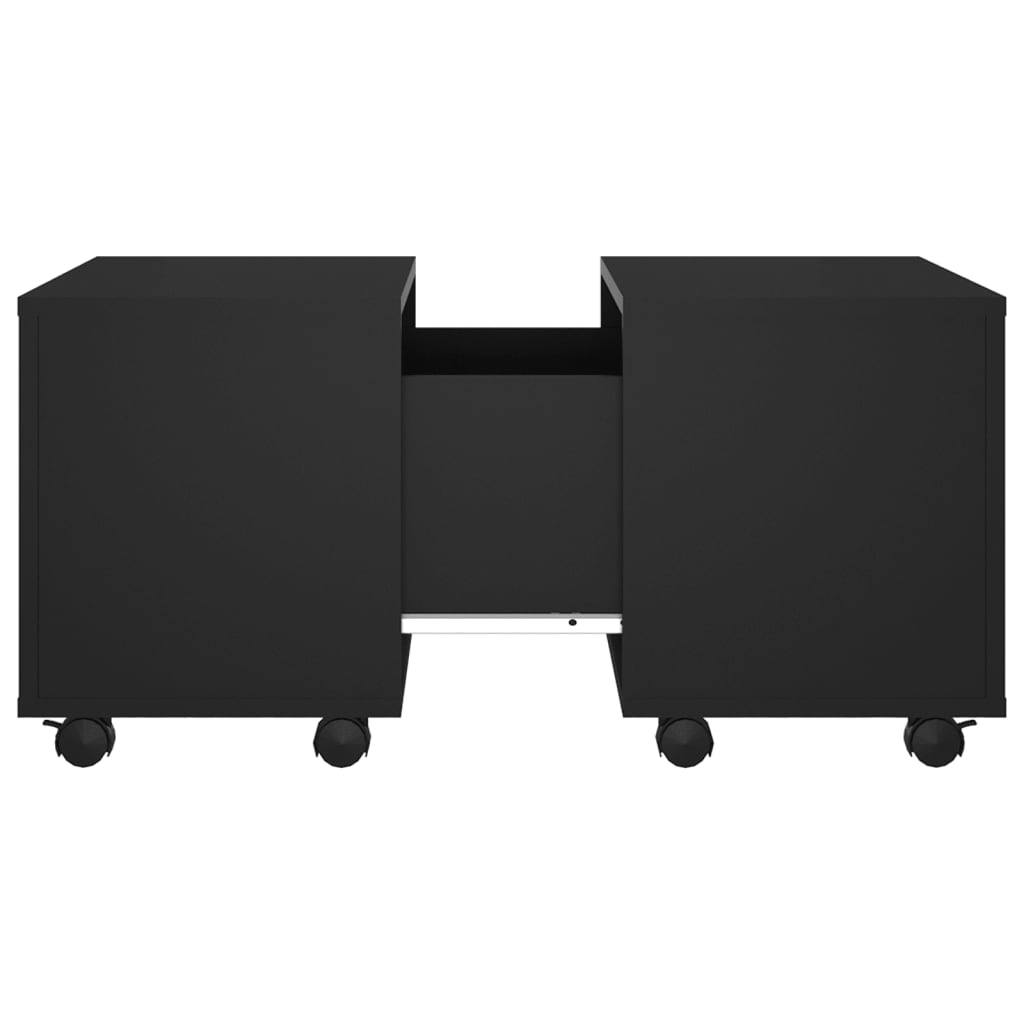 Sohvapöytä musta 60x60x38 cm lastulevy - Sisustajankoti.fi