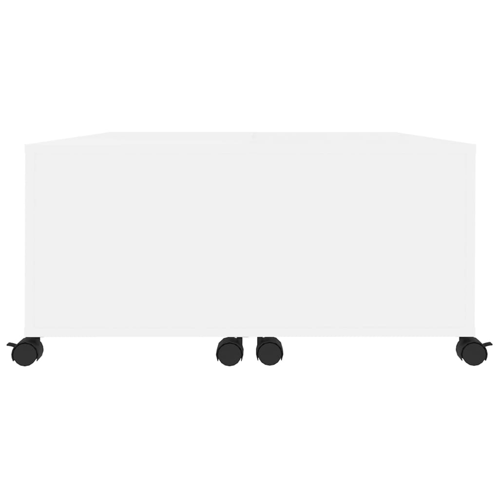 Sohvapöytä valkoinen 75x75x38 cm lastulevy - Sisustajankoti.fi