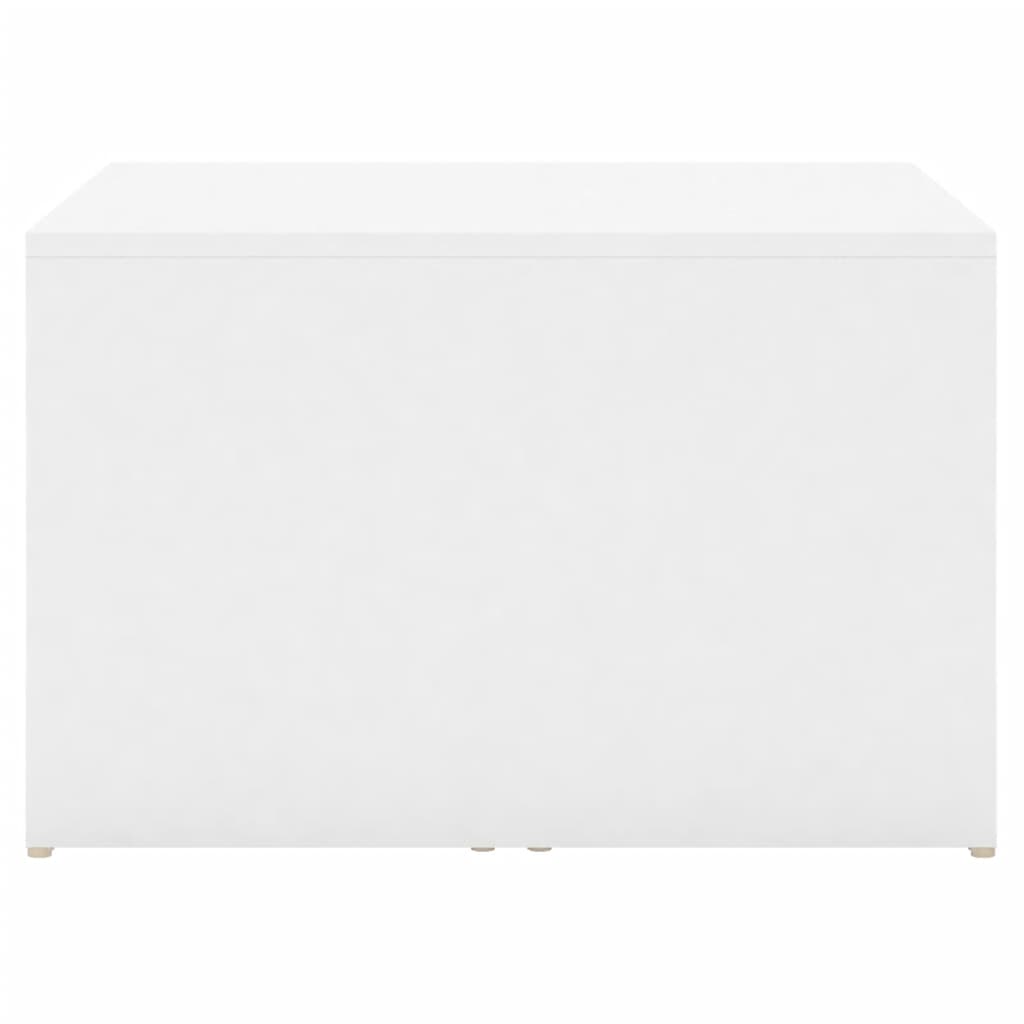 3-osainen Sohvapöytäsarja valkoinen 60x60x30 cm lastulevy - Sisustajankoti.fi