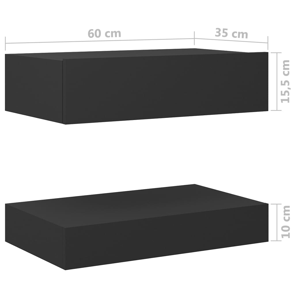 Yöpöytä harmaa 60x35 cm - Sisustajankoti.fi