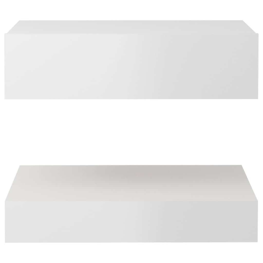 Yöpöytä korkeakiilto valkoinen 60x35 cm - Sisustajankoti.fi