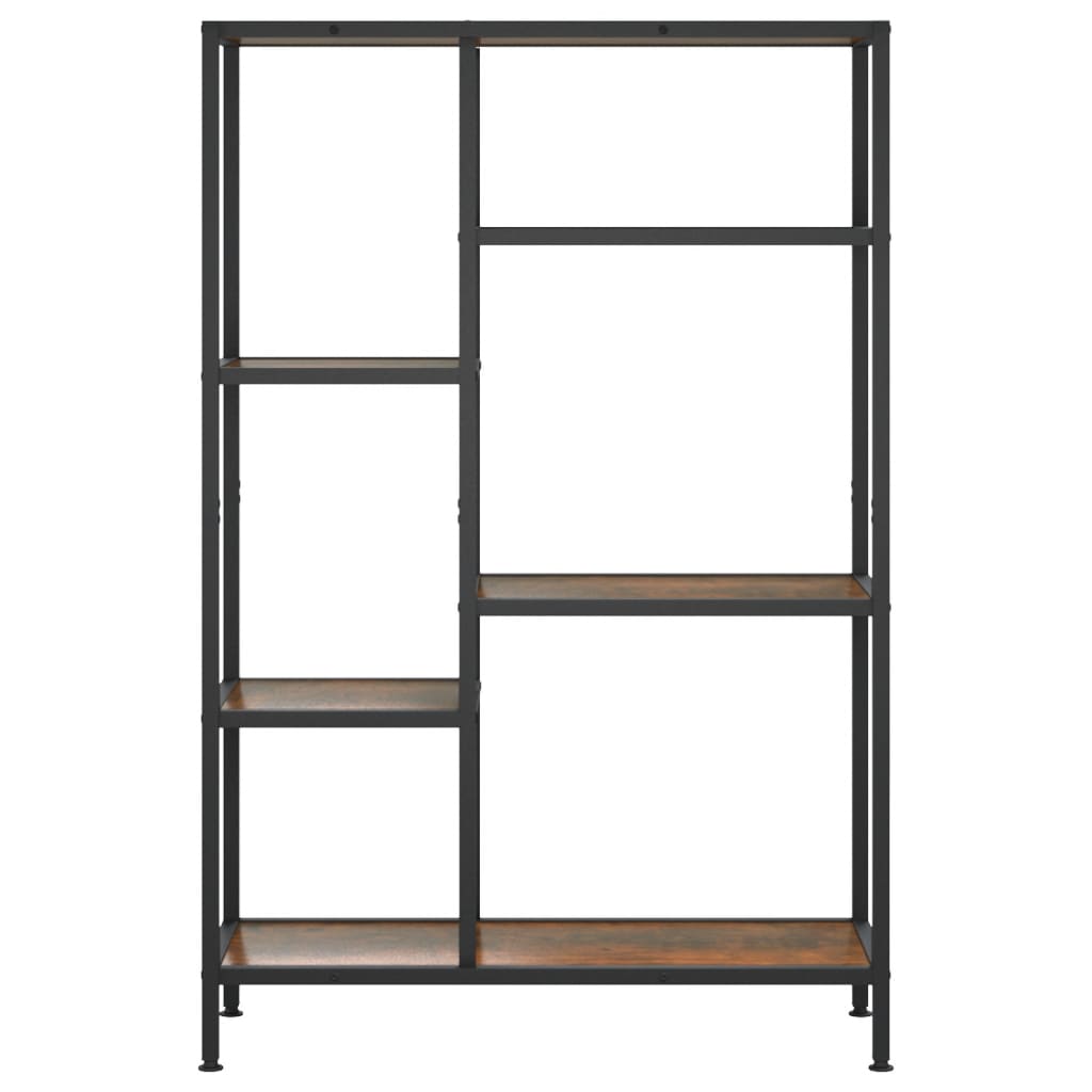 Kirjahylly 80x30x120 cm teräs ja tekninen puu - Sisustajankoti.fi
