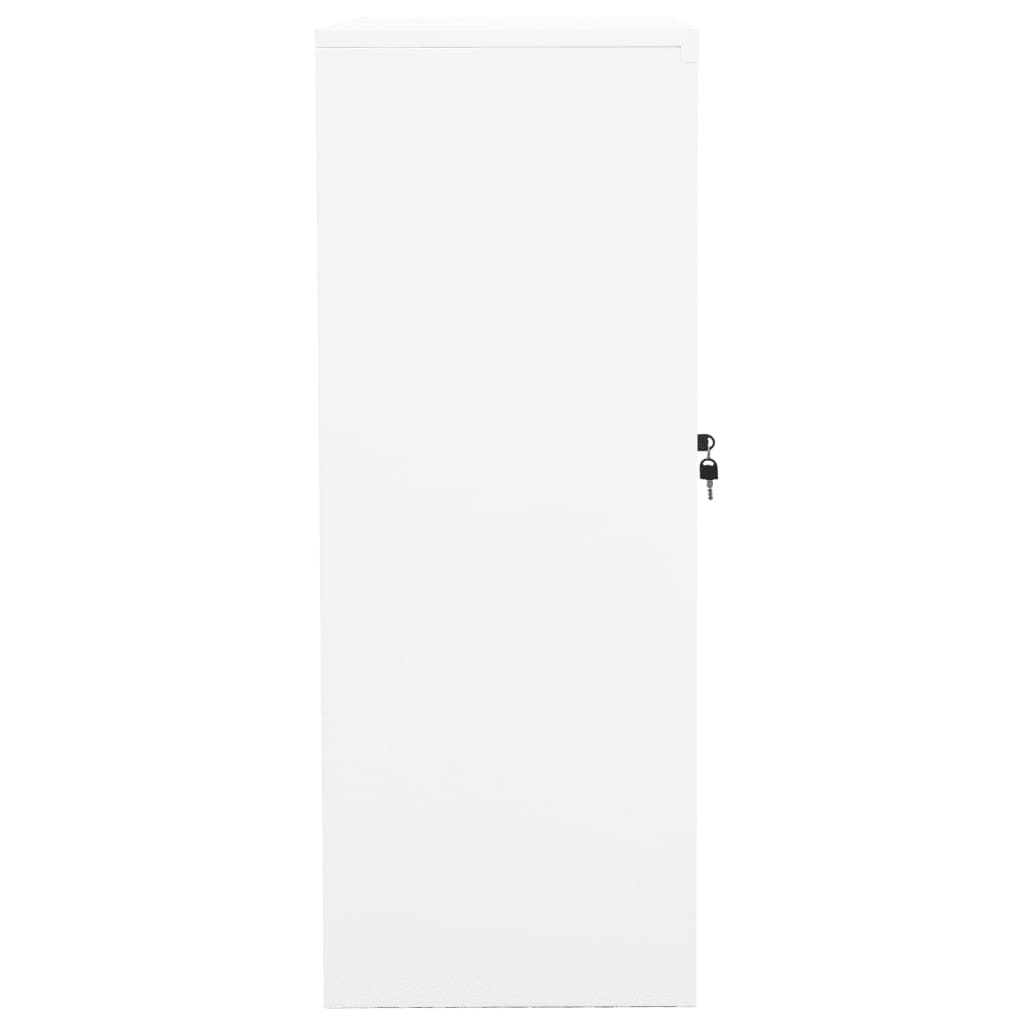 Toimistokaappi valkoinen 90x40x105 cm teräs - Sisustajankoti.fi