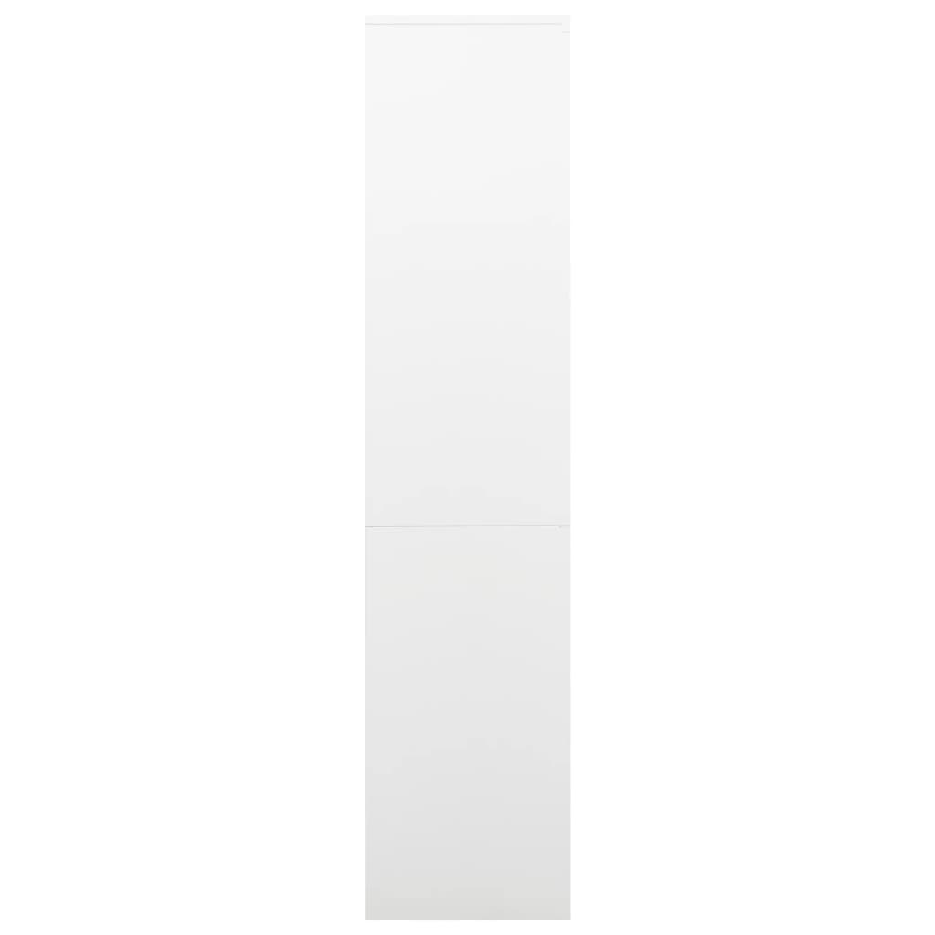 Toimistokaappi valkoinen 90x40x180 cm teräs - Sisustajankoti.fi