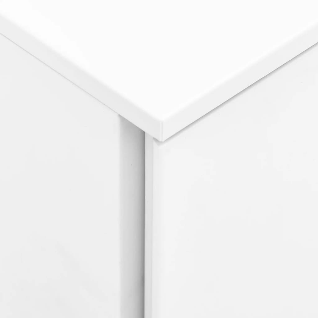 Arkistokaappi siirrettävä valkoinen 39x45x60 cm teräs - Sisustajankoti.fi