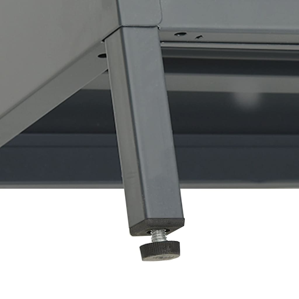 TV-taso antrasiitti 105x35x52 cm teräs ja lasi - Sisustajankoti.fi