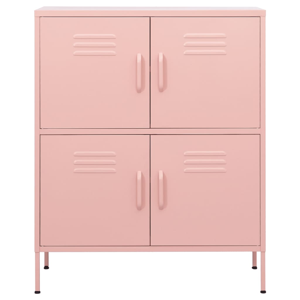 Varastokaappi pinkki 80x35x101,5 cm teräs - Sisustajankoti.fi