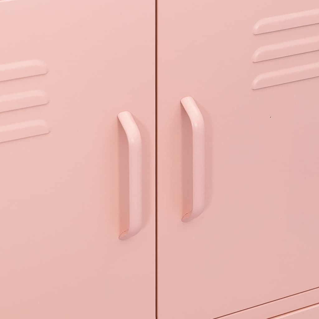 Varastokaappi pinkki 80x35x101,5 cm teräs - Sisustajankoti.fi