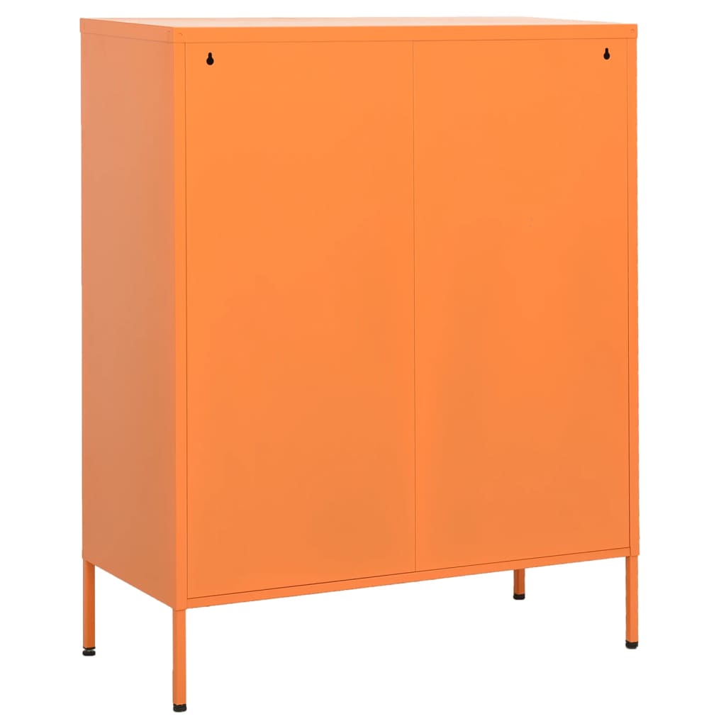 Varastokaappi oranssi 80x35x101,5 cm teräs - Sisustajankoti.fi