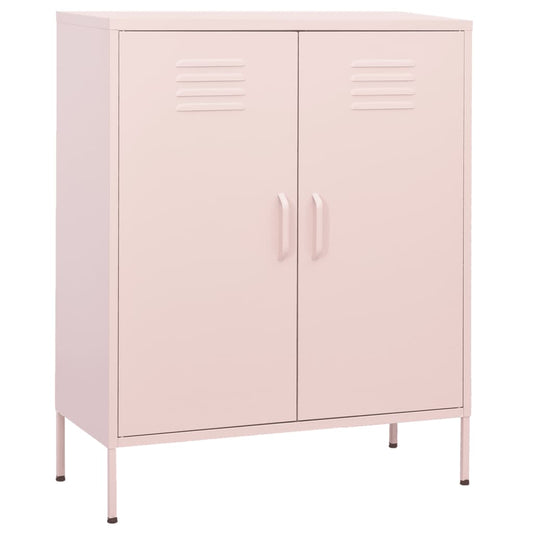 Varastokaappi pinkki 80x35x101,5 cm teräs - Sisustajankoti.fi