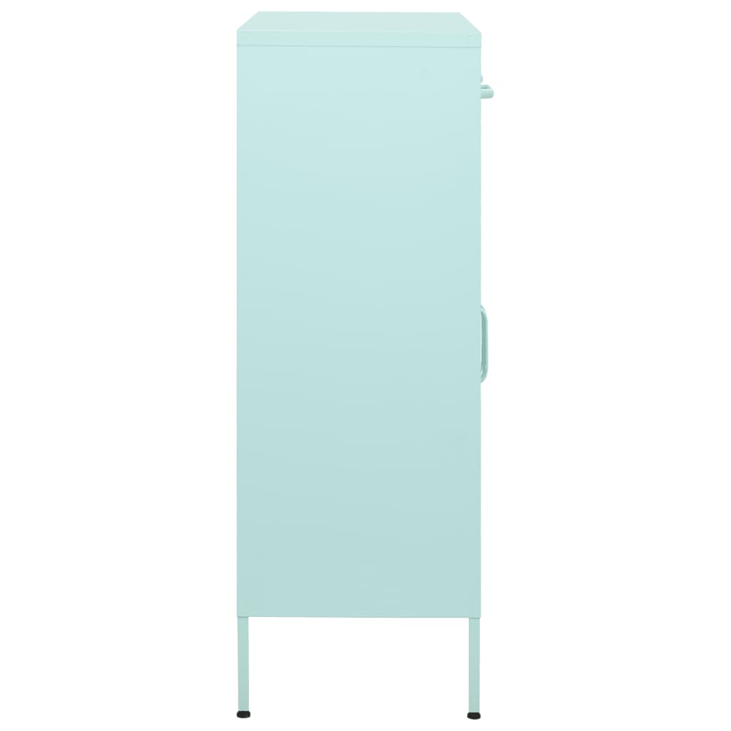 Varastokaappi minttu 80x35x101,5 cm teräs - Sisustajankoti.fi