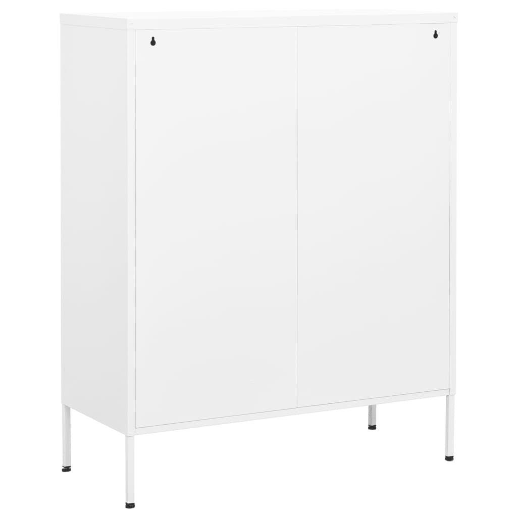 Varastokaappi valkoinen 80x35x101,5 cm teräs - Sisustajankoti.fi