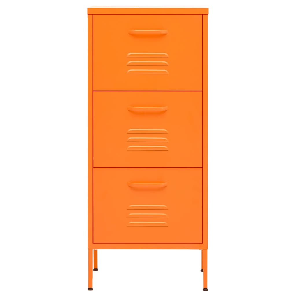 Varastokaappi oranssi 42,5x35x101,5 cm teräs - Sisustajankoti.fi